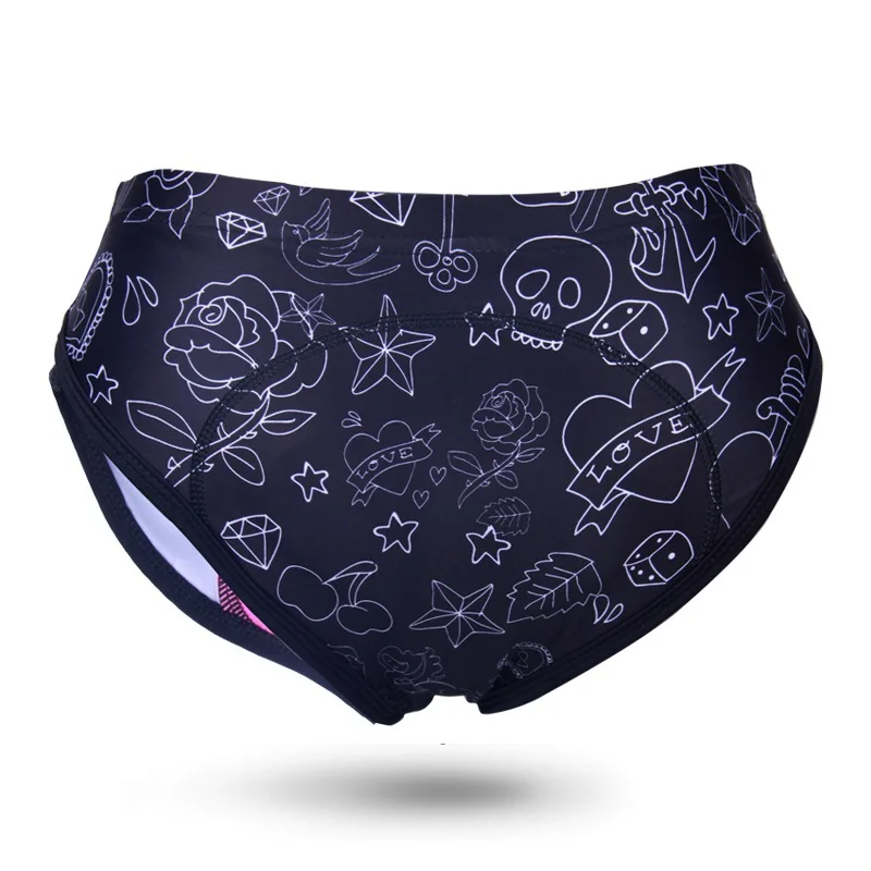 

Women's Cycling Shorts 3D Padded Bike Riding Gel Bicycle Underwear Tattoos Cycling Underpants Shockproof Breathable Shorts
