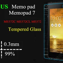 2.5D 0,3 мм Блокнот ME572 Стекло Экран гвардии для Asus MemoPad 7 ME572C ME572CL ME572 закаленное Стекло протектор