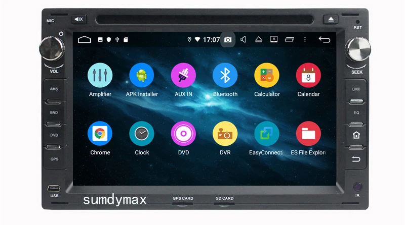 Top 7" two din octa core android 9.0 car dvd gps fit for Volkswagen passat b5 golf4 Bora Sharan T5 car audio player with gps 6