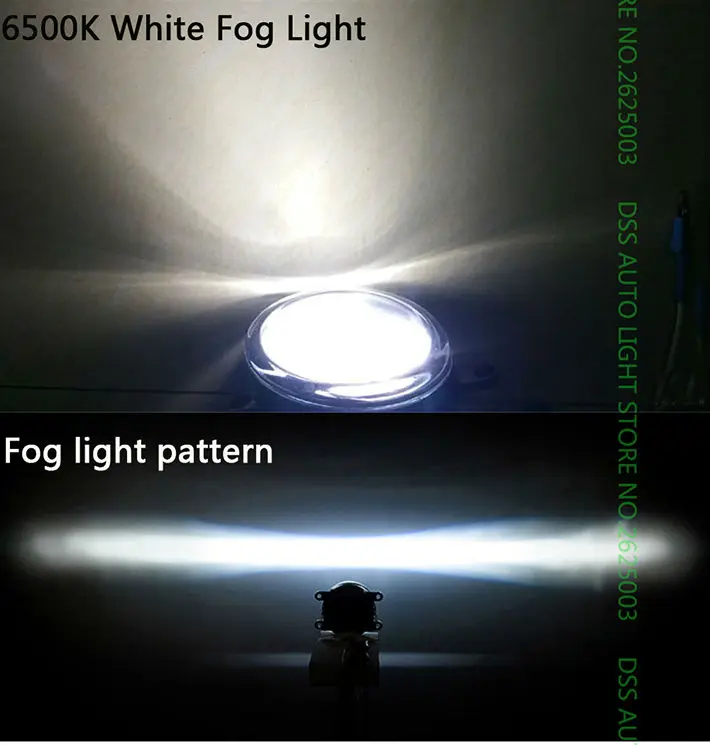 Universal 3.5inch 90mm Round LED Fog Light Daytime Running Lamp LED Chips 2 in 1 Fog Lamp DRL Lightings with Lens for Suzuki SX4 Sedan Swift Grand Vitara Alto Jimny Ertiga Celerio Wagon R