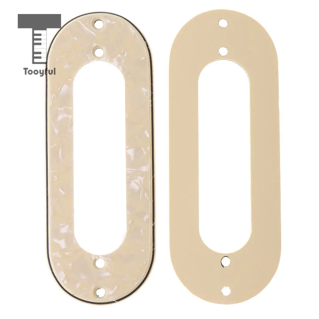 Tooyful 3PCS Guitar Pickups Frames Mounting Metal Rings for ST Electric Guitar Replacement Beige