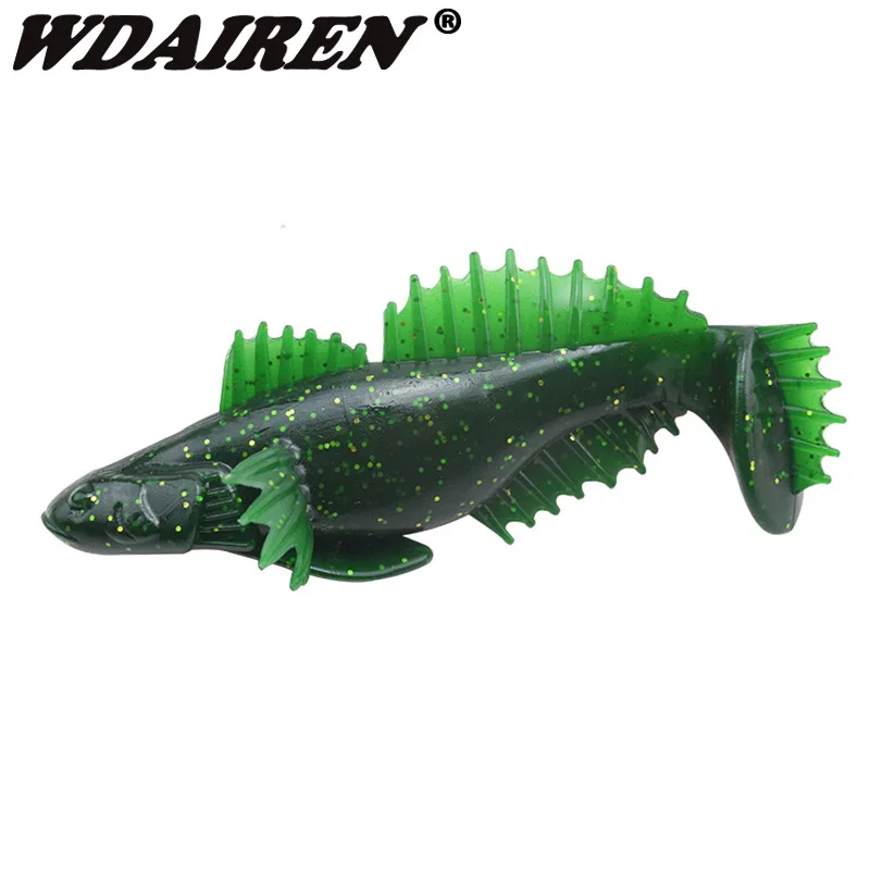 

1Pcs Jig Head Soft Bait 10cm 20g Silicone Worm Shad Vivid Grubs Wobblers Fishing Lure Pesca Artificial Soft Lures Fishing WD-447