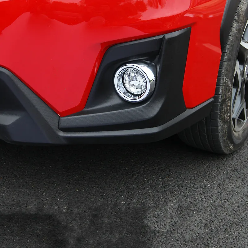 

ABS Chrome Front Fog Lamp Frame Decoration Trim For Subaru XV GT3 GT7 2017 2018 Car Accessories Strip