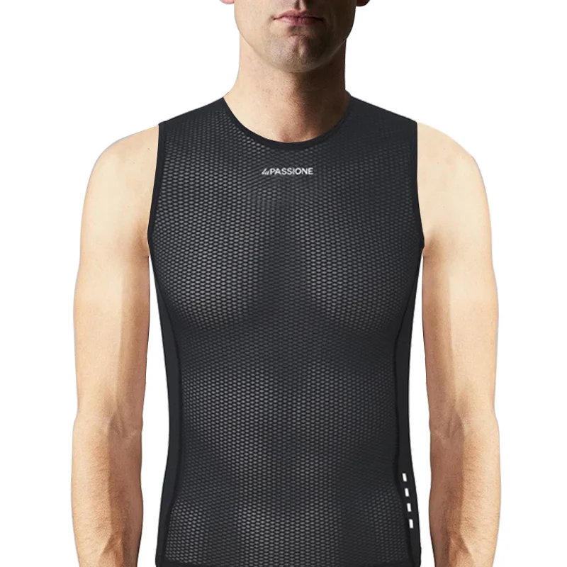 

Tight Fit Shield Top Pro team cycling base layer sleeveless mesh shirt Excellent breathable and quick-drying effect Comfortable