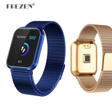 Magnetic Steel Strap Smart Watch CD16 Sport Wristband IP67 Waterproof Heart Rate Blood Pressure Monitor Bracelet for IOS Android