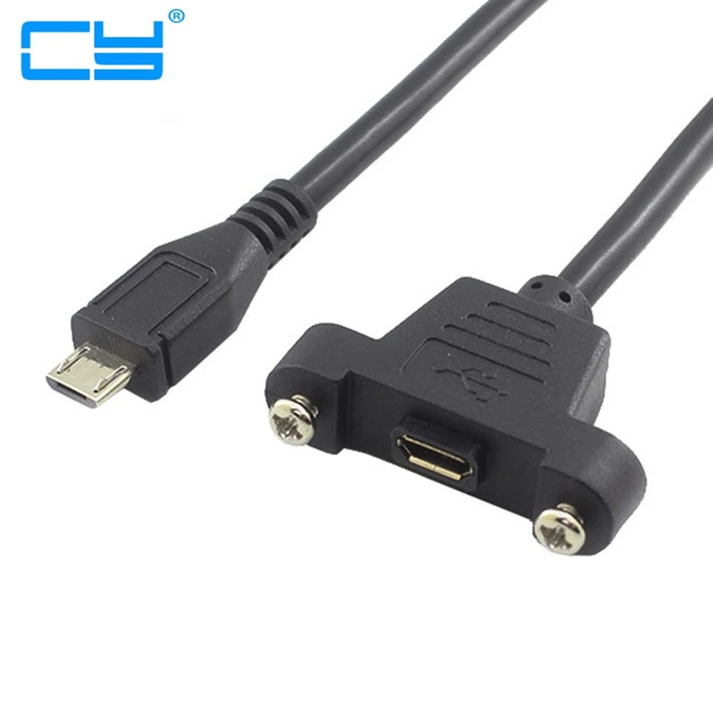 Cable Length: 50cm, Color: Black Computer Cables Micro-USB 5pin Micro USB USB 2.0 Male Connector to Micro USB 2.0 Female Extension Cable 30cm 50cm with Screws Panel Mount Hole Cable Length: 50cm, Color: Black Computer Cables Micro-USB 5pin Micro USB USB 2.0 Male Connector to Micro USB 2.0 Female Extension Cable 30cm 50cm with Screws Panel Mount Hole