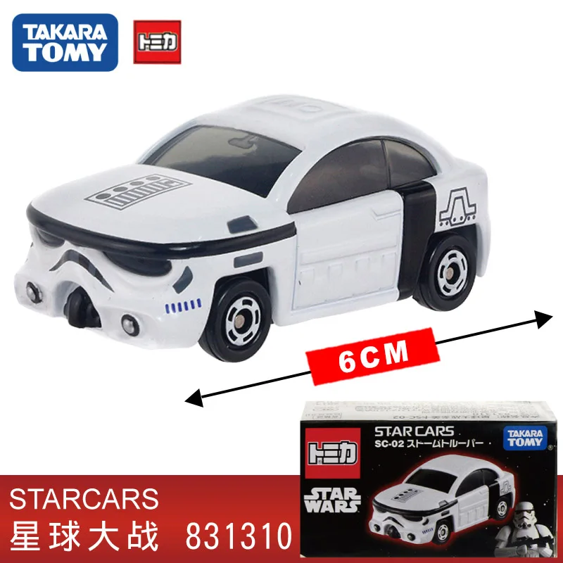 Дисней Tomy Tomica автомобиль Звездные войны белый солдат черный солдат литые игрушки металлическая модель автомобиля - Цвет: SC-02