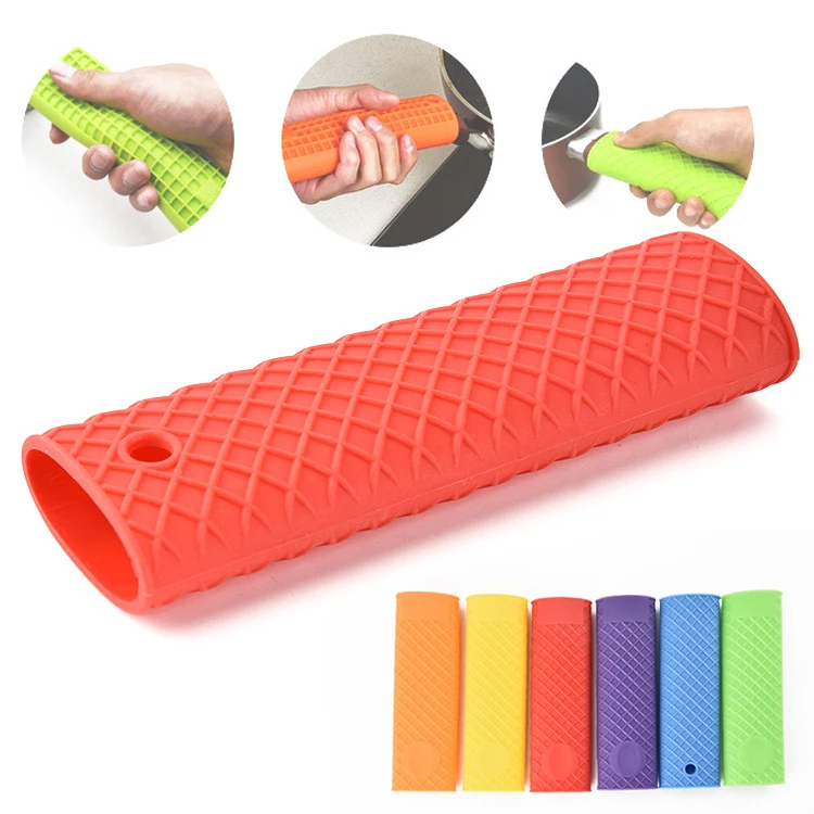 

Saucepan Holder Sleeve Slip Cover Grip Cookware Parts Cookware Parts Unique Kitchen Silicone Pot Pan Handle