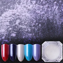 1 г/2 г BORN QUEEN высшего класса Алмазная белая пудра для ногтей блестящая жемчужина для ногтей хромированная пудра для самостоятельного маникюра украшения для ногтей