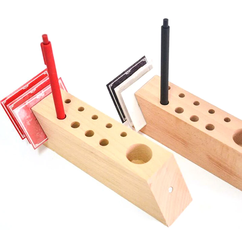 High End Wood Pen Holder Desk Accessories Pen Stand Office Supplies