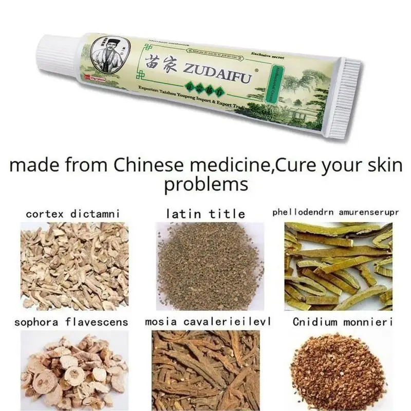 

With Box Dropshipping Zudaifu Skin Psoriasis Cream Dermatitis Eczematoid Eczema Ointment Treatment Psoriasis Cream Skin Cream