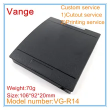 1 шт./лот световод дизайн черный экструзии корпус 106*92*20 мм ABS пластик распределительная коробка корпус для продукт контроля доступа