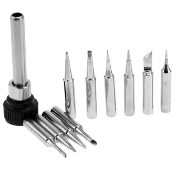 

11pcs Soldering Tip Set For Solding Iron 900M-T Stainless Steel Iron Tips Lead-free Low Temperature Soldering Station Tool