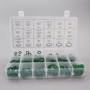 

Natural Buna Rubber (NBR) Green Seal Spare O Rings 18 Sizes Available O-Ring Assortment Set Replacement Sealing Kits 270 PCS/Lot