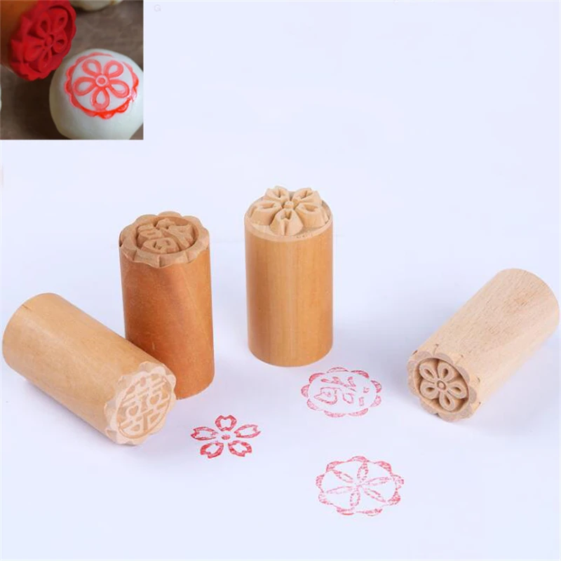 

Manual Square Wood Dessert Seal Stamp DIY Pastry Cake Cookie Moulds Traditional Chinese Moon Cake Mold Bakeware Mold