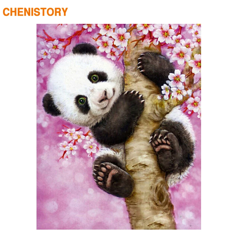 

CHENISTORY Frameless Animals DIY Painting By Numbers Kits Acrylic Paint On Canvas Paint By Numbers For Home Decor Unique Gift