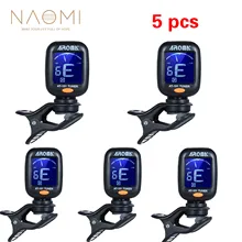 Наоми Арома AT-101 5 шт. тюнер для гитары складной вращающийся зажим Высокая чувствительность Гавайские гитары Guiatr Запчасти и аксессуары