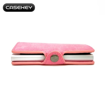 

Unisex Bottom Push-Up Fashion Metal Thin Card Holder Wallet ID Cards Holder RFID blocking