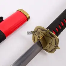 S0420 аниме TOUKEN RANBU кашу киемицу UCHIGATANAOKITA SOUJI меч W/красные ножны 41"