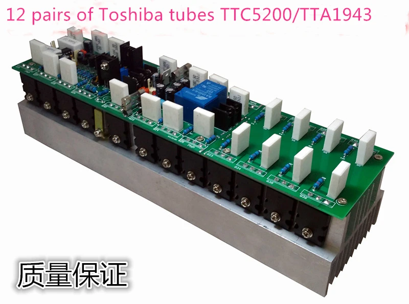 12 пар трубок Toshiba TTC5200/TTA1943 1500 Вт моно fever HIFI домашняя сценическая профессиональная Плата усилителя высокой мощности