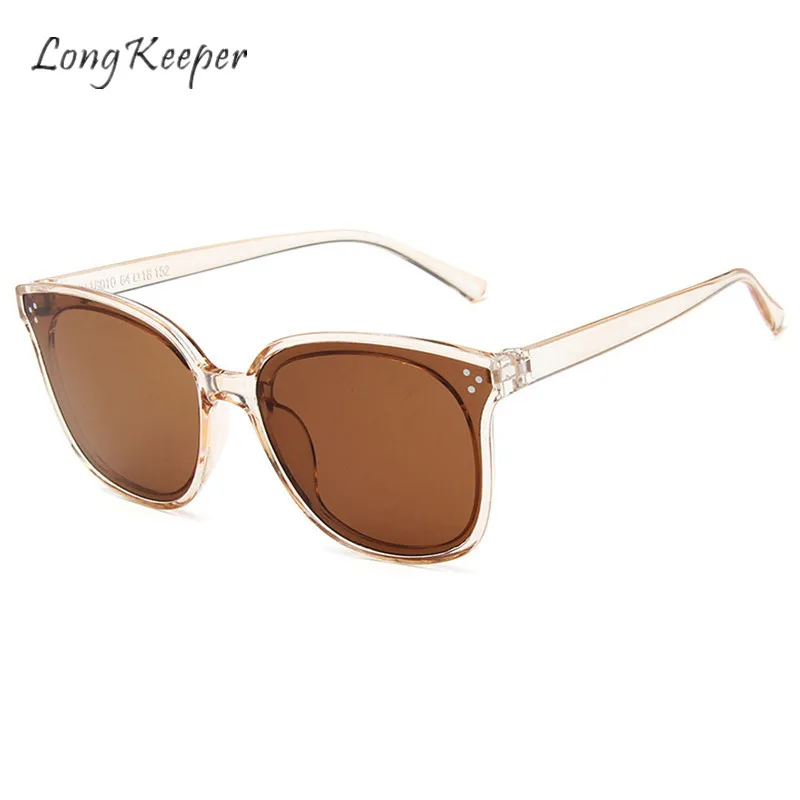 

LongKeeper Sunglasses Sun Glasses Cat Eye Women Men Plastic Frame Shade Female Eyewear Eyeglasses Clear Lens UV400 Fashion