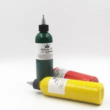 250 мл/бутылка дизайн профессиональная краска для татуажа набор Перманентный макияж 1 унция бутылка чернил для татуировки 3D тело Искусство Живопись Набор косметический