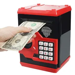 Электронная Копилка мини Банкомат коробка для денег безопасный пароль монета денежный депозит машина подарок для детей