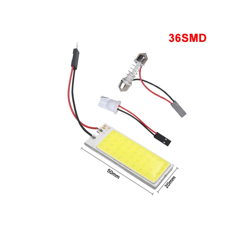 1x Car C10W C5W Led COB Bulb Festoon 31mm 36mm 39mm 42mm 5W5 T10 W5W COB LED For Auto Interior Reading Light License Plate Lamp