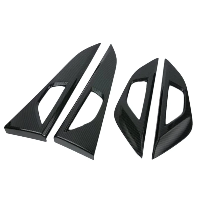 

For Subaru XV 2018 LHD Car Door Handle Bowl Frame Covers Carbon Fiber Trim Interior Mouldings Decoration Accessories