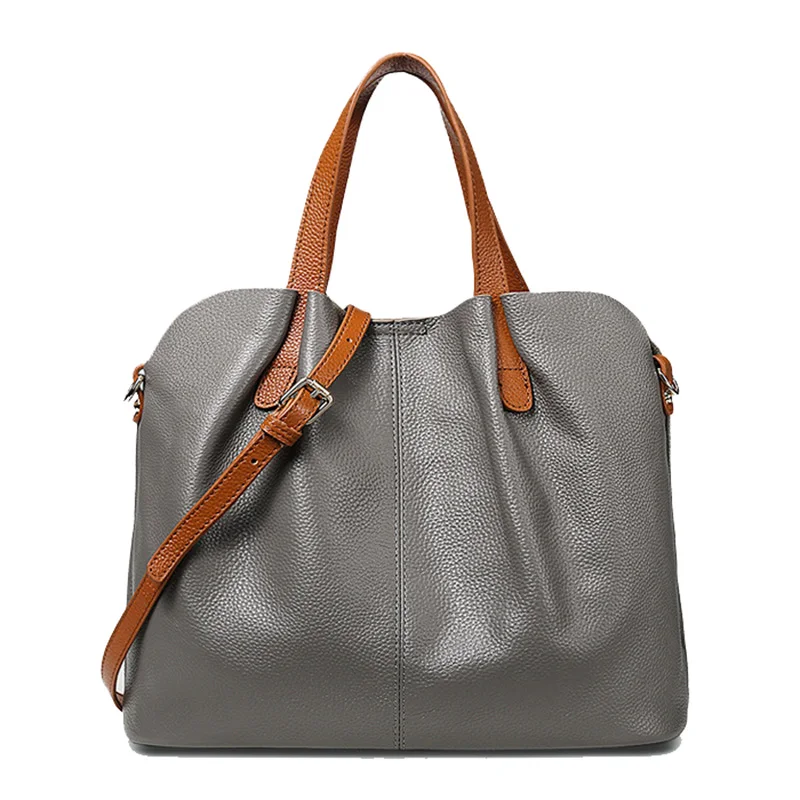 

Yirenfang 2018 Bucket Genuine Leather Bags For Women Fashion Large Messenger Shoulder Bags Luxury Handbags Women Bags Designer