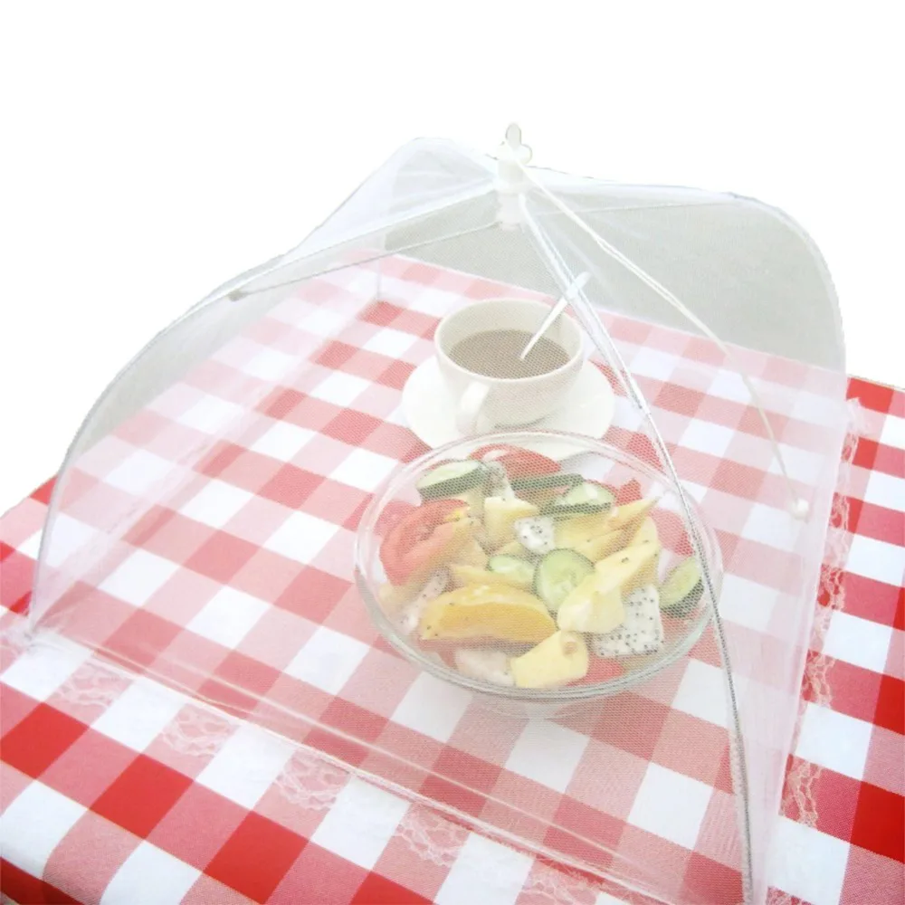 Pack of 4 Food Covering Net Pop Up Food Cover Umbrella assorted 