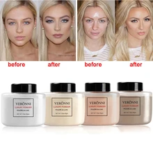 Брендовая стойкая рассыпчатая пудра для макияжа, полупрозрачная пудра, контроль жирности, натуральный ингредиент, водостойкая пудра для лица