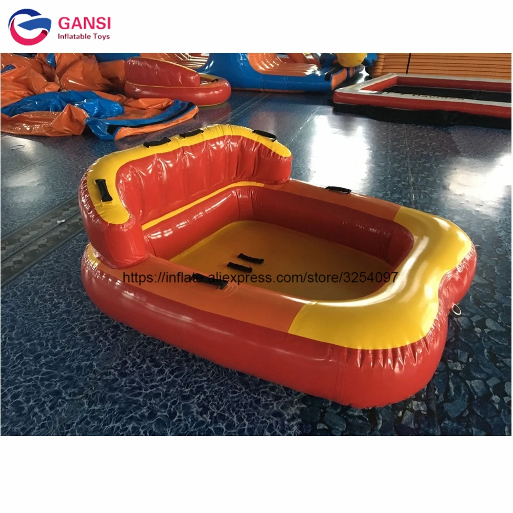 Summer Hot Product Inflatable Towable Boat Crazy Saturn Ufo, 1.85*1.7M Inflatable Water Air Sofa For Games dropstitch material inflatable toboggan summer towable inflatable winter sled water sled for kids and adults