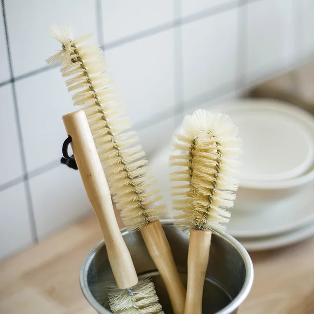 Cup Mug Cleaning Brush Wooden Handle Dishes Bottle Pan Pot Washing Brushes Multifunctional Kitchen Cleaning Accessories Tools 4