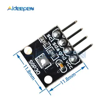

SGP30 Gas Sensor Module TVOC/eCO2 Indoor Air Quality Formaldehyde Carbon Dioxide Measurement Sensor Board IIC I2C Interface