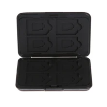 Micro SD SDXC держатель для хранения Box 8 слотов Алюминий антимагнитных карты памяти Чехол протектор для SD/SDHC/SDXC карты