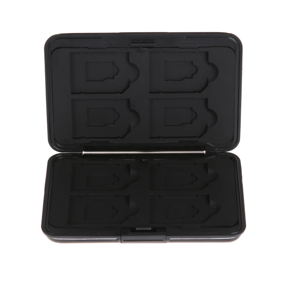 

Micro SD SDXC Storage Holder Box 8 Slots Aluminum Antimagnetic Memory Card Case Protector for SD/SDHC/SDXC Cards