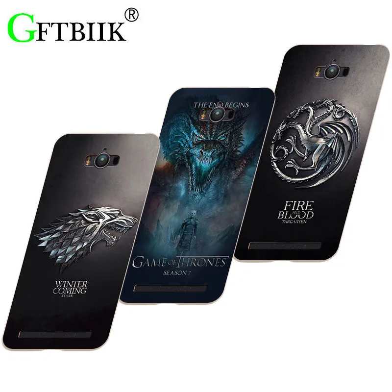 

Cute Cartoon Case For Asus Zenfone Max ZC550KL Z010D 5.5" Hard Plastic Case Fashion Printed Cover Game of Thrones 7
