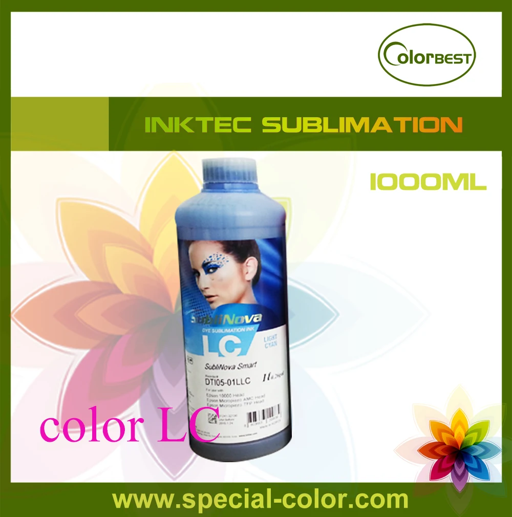 

Hot sales! 1000ml Inktec SubliNova Smart Transfer Ink for Epson (Color LC)