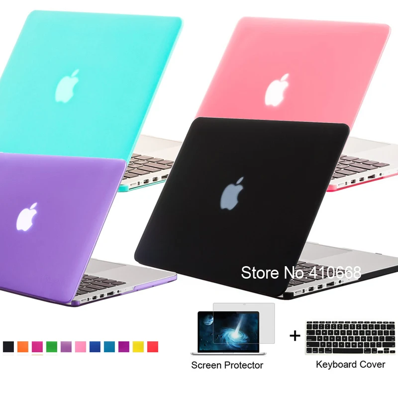 Laptop Rubberized Matte Hard Case Cover+Keyboard Skin For MacBook Air Pro 11/13" 