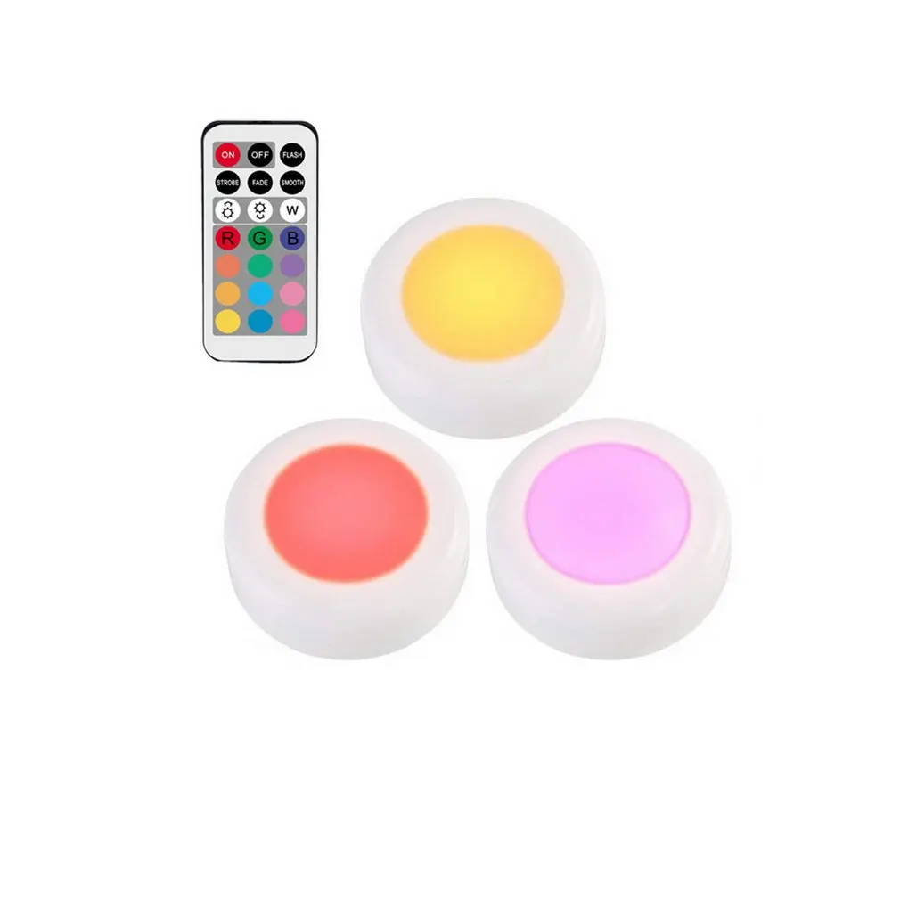

Color Light Lamp RGB Lamp Colorful Lamp Atmosphere Festival Lamp LED Night Light Battery Remote Control Cabinet Lamp