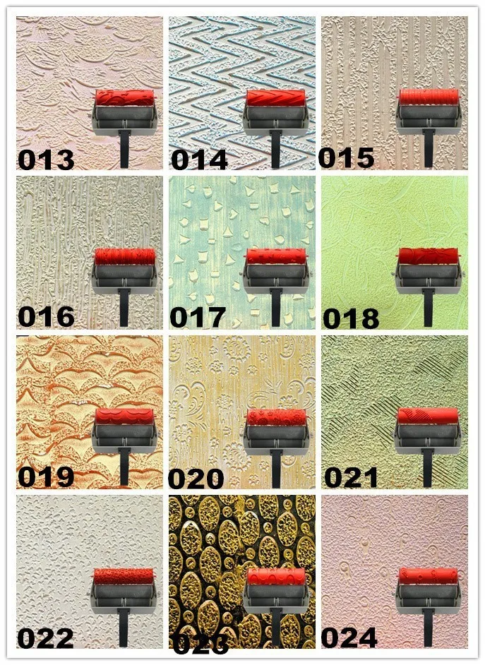Ролик для печати стен 7 дюймов с рисунком ролик для украшения стен резиновый ролик № 102