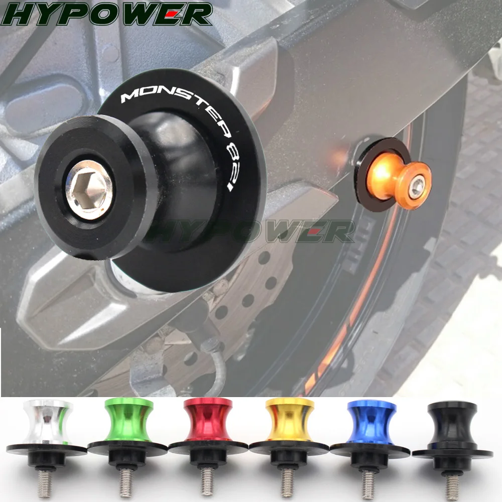 

FOR DUCATI 821 MONSTER 821 Motorcycle Swingarm Spools Stand Screws Slider CNC Accessories M6