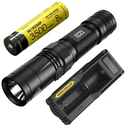 NITECORE EC23 фонарик + UM10 Зарядное устройство + Перезаряжаемые 18650 Батарея Водонепроницаемый Открытый Отдых Пеший Туризм Портативный Факел