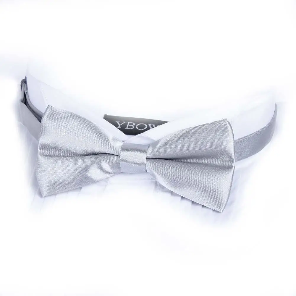 High Quality butterfly tie polyester silk butterfly adjustable wedding