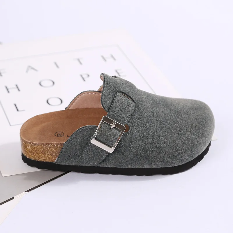 JACKSHIBO Summer Kid Slipper Breathable Sandals Flip Flop New Style Kids Slip-on Children Close Toe Shoes Children Slides Flats