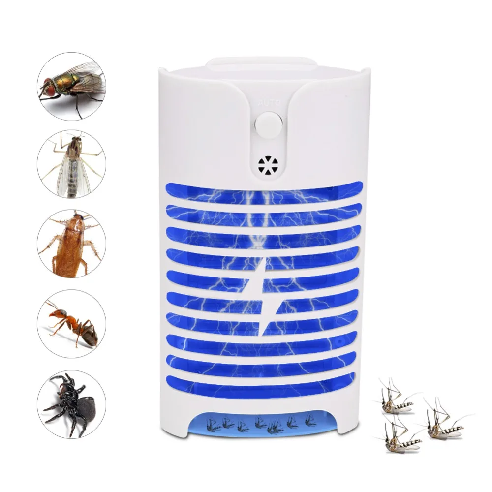 

Electric Mosquito Fly Killer Lamp Led Socket Anti Mosquito Trap Control Insect Killer Housefly Bug Zapper Pest Repeller Home