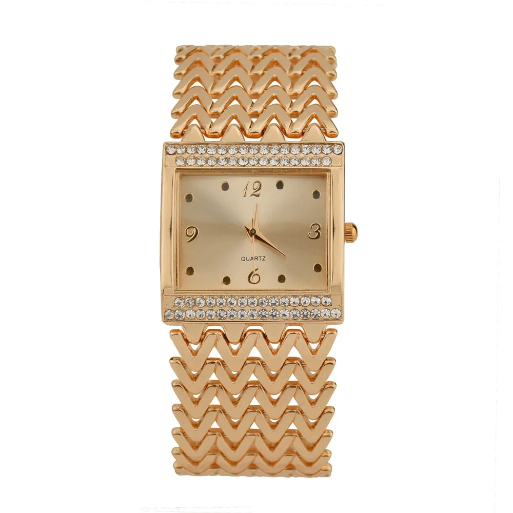 

Gold Bracelet Watch Women Clock Luxury Crystal Diamond Lady Wrist Watches Women Arabic Numerals Quartz Watch Montre Reloj