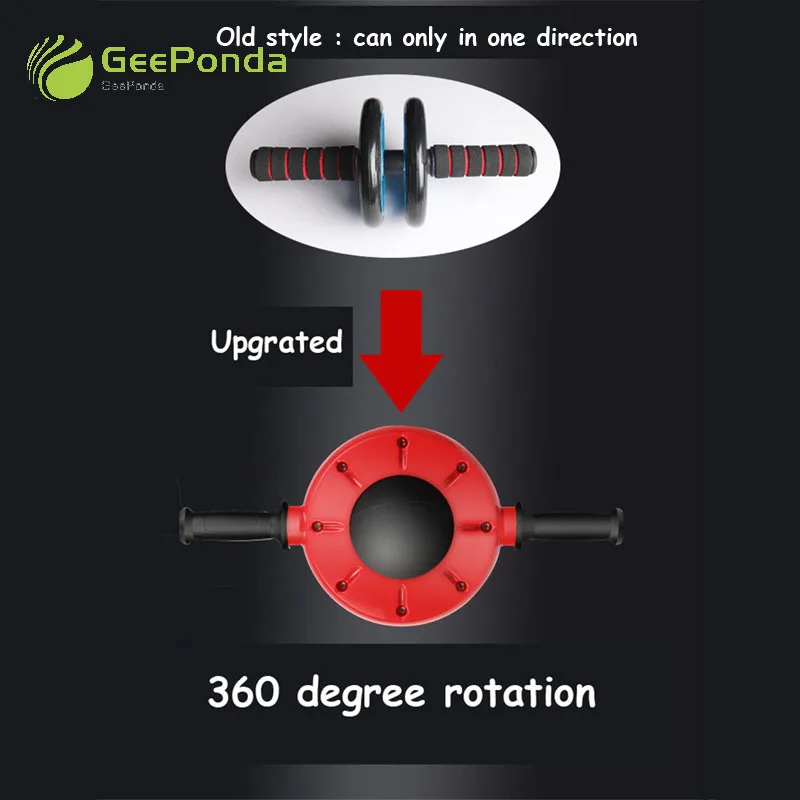 GeePonda 360 Degree Rotation Home Gym Abdominal Exercise Machine Ab Roller Fitness Abdominal Muscle Trainer Training Abs Wheel GeePonda 360 Degree Rotation Home Gym Abdominal Exercise Machine Ab Roller Fitness Abdominal Muscle Trainer Training Abs Wheel