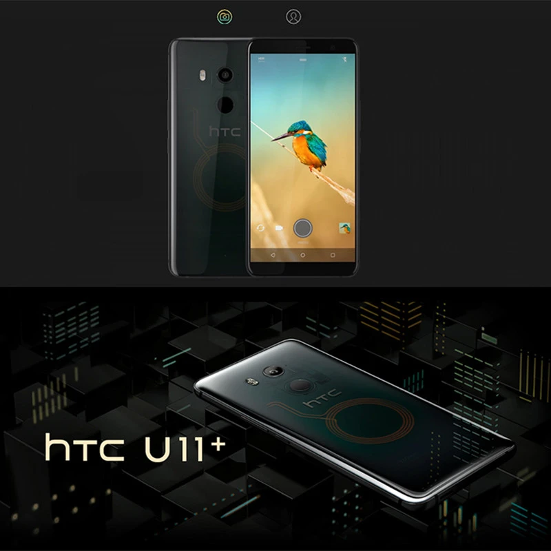 Official Original HTC U11 Plus 6GB RAM 128GB ROM Snapdragon835 Android 8.0 IP68 Waterproof Dustproof 1440x2880px